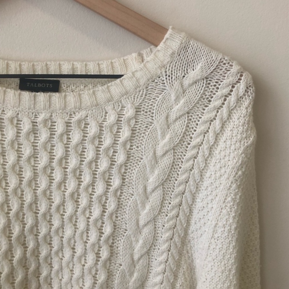 Talbots Cable Knit Sweater - Picture 4 of 6